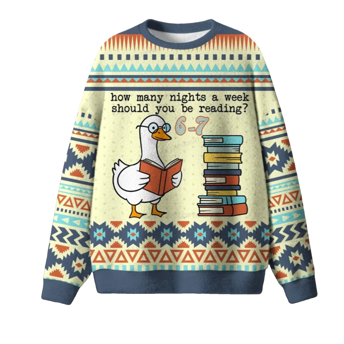 2026 Christmas How Many Nights A Week Should You Be Reading Ugly Sweater - Moonbestprint