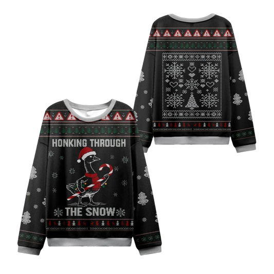 2026 Christmas Honking Through the Snow Ugly Sweater - Moonbestprint