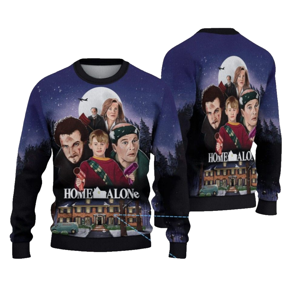 2026 Christmas Home Alone Christmas Ugly Sweater - Moonbestprint