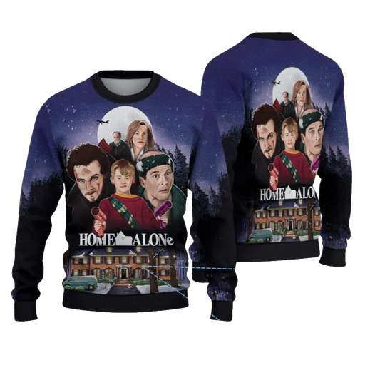 2026 Christmas Home Alone Christmas Ugly Sweater - Moonbestprint