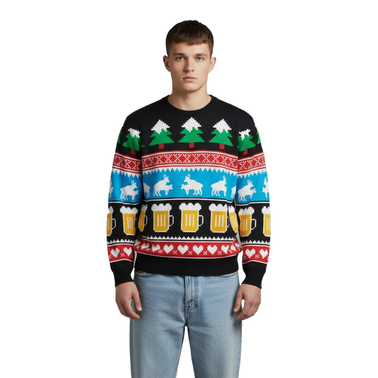 2026 Christmas Holiday Pattern Ugly Sweater - Moonbestprint