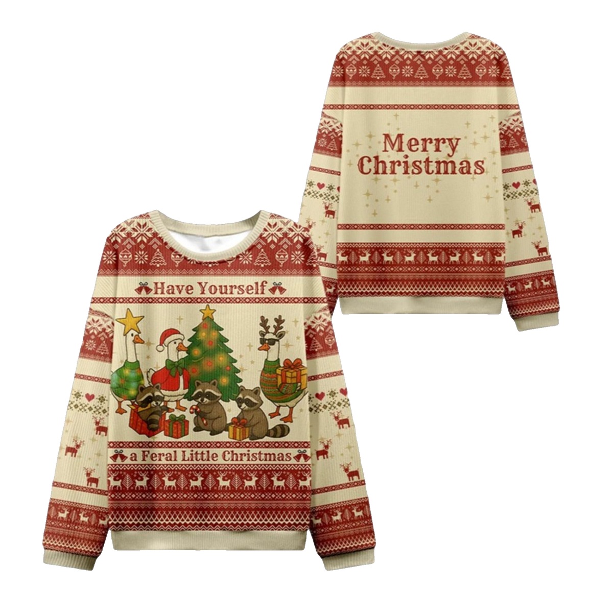2026 Christmas Holiday Animal Party Ugly Sweater - Moonbestprint