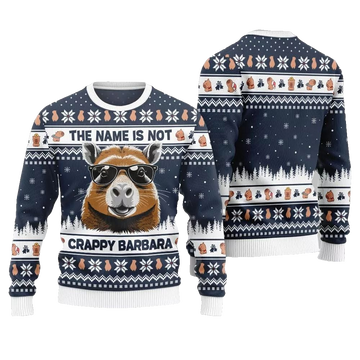 2026 Christmas Hilarious Capybara Ugly Christmas Sweater - Moonbestprint