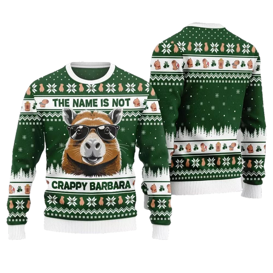2026 Christmas Hilarious Capybara Ugly Christmas Sweater - Moonbestprint