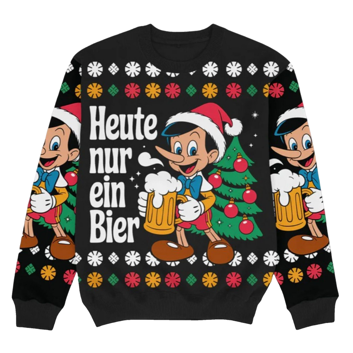 2026 Christmas Heute Nir Ein Bier Ugly Sweater - Moonbestprint