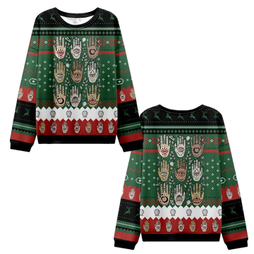 2026 Christmas Helping Hands Ugly Christmas Sweater - Moonbestprint