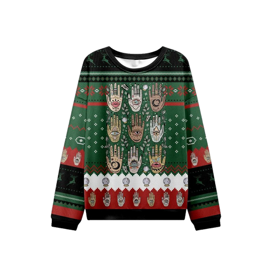 2026 Christmas Helping Hands Ugly Christmas Sweater - Moonbestprint