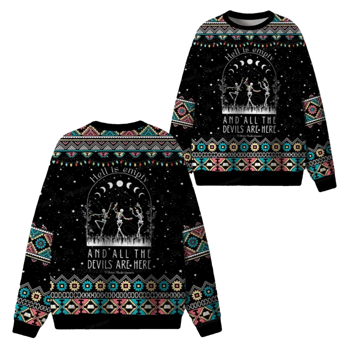 2026 Christmas Hell Is Empty And All The Devils Are Here Ugly Sweater - Moonbestprint