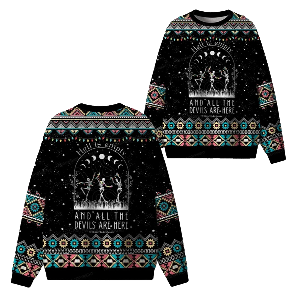 2026 Christmas Hell Is Empty And All The Devils Are Here Ugly Sweater - Moonbestprint