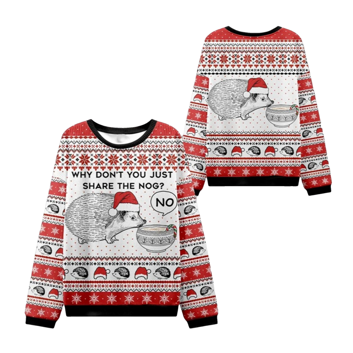 2026 Christmas Hedgehog Rejection Ugly Sweater - Moonbestprint