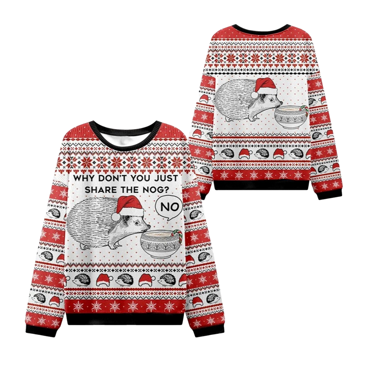 2026 Christmas Hedgehog Rejection Ugly Sweater - Moonbestprint