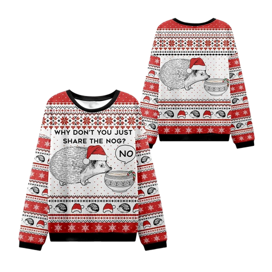 2026 Christmas Hedgehog Rejection Ugly Sweater - Moonbestprint