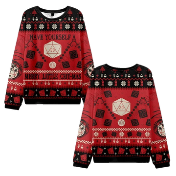 2026 Christmas Have Yourself a Merry Little Crit-mas Ugly Christmas Sweater - Moonbestprint