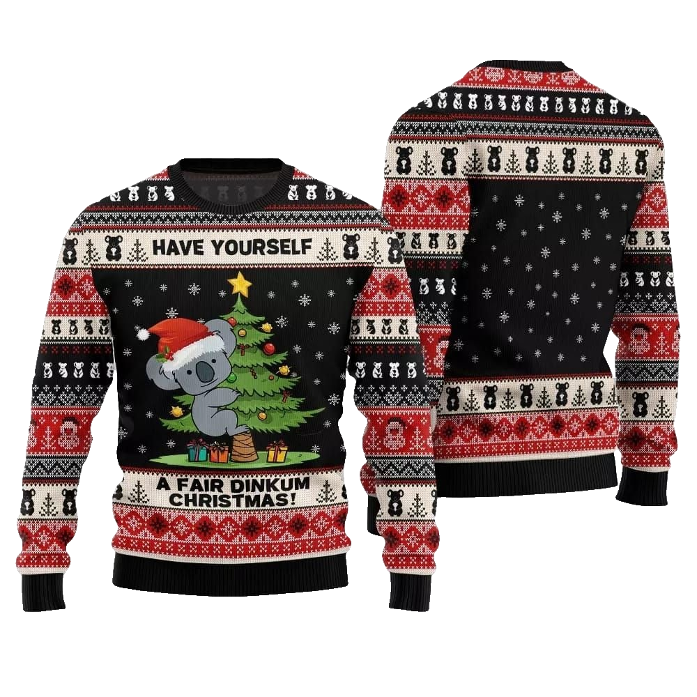 2026 Christmas Have Yourself A Fair Dinkum Christmas Ugly Sweater - Moonbestprint