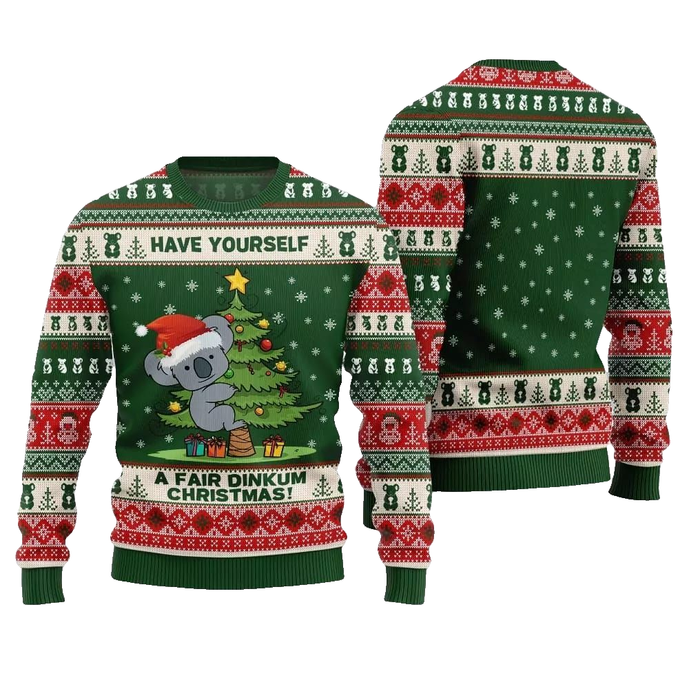 2026 Christmas Have Yourself A Fair Dinkum Christmas Ugly Sweater - Moonbestprint