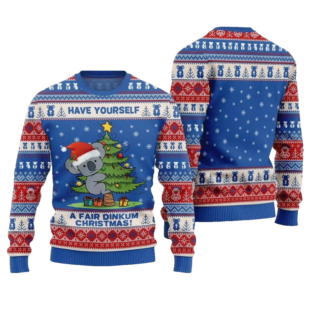 2026 Christmas Have Yourself A Fair Dinkum Christmas Ugly Sweater - Moonbestprint