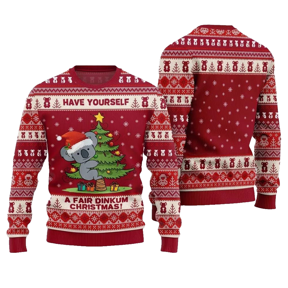 2026 Christmas Have Yourself A Fair Dinkum Christmas Ugly Sweater - Moonbestprint