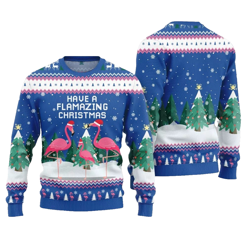 2026 Christmas Have A Flamazing Christmas Ugly Christmas Sweater - Moonbestprint
