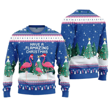 2026 Christmas Have A Flamazing Christmas Ugly Christmas Sweater - Moonbestprint