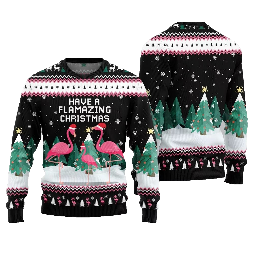2026 Christmas Have A Flamazing Christmas Ugly Christmas Sweater - Moonbestprint