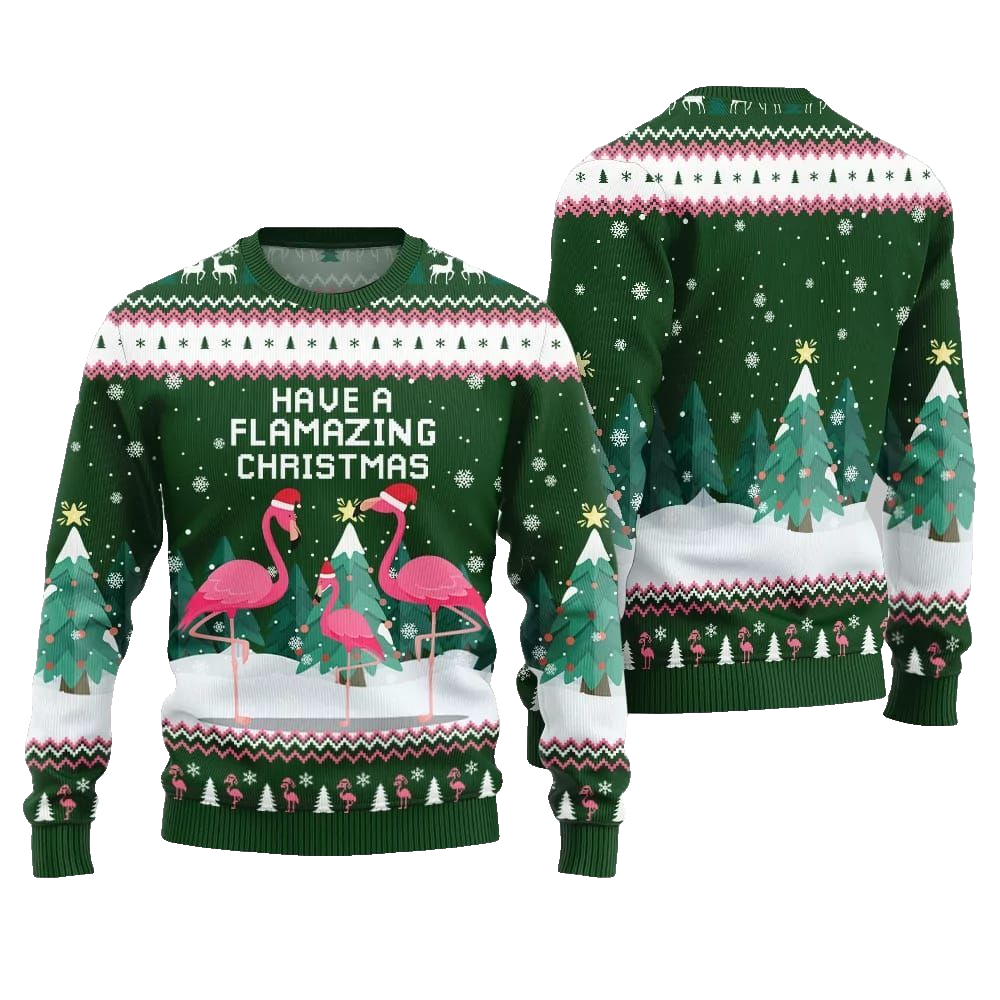 2026 Christmas Have A Flamazing Christmas Ugly Christmas Sweater - Moonbestprint