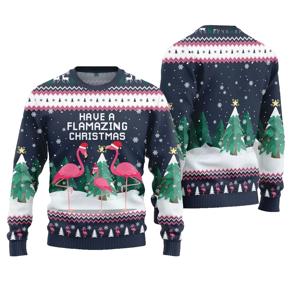 2026 Christmas Have A Flamazing Christmas Ugly Christmas Sweater - Moonbestprint