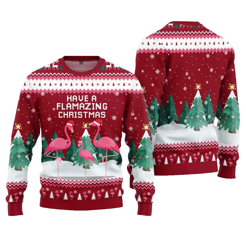 2026 Christmas Have A Flamazing Christmas Ugly Christmas Sweater - Moonbestprint