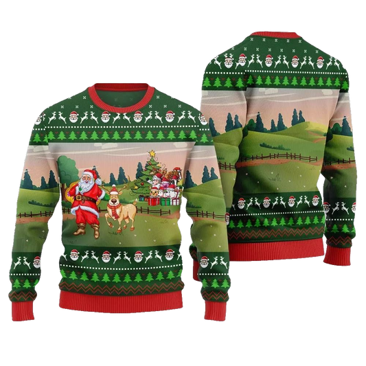 2026 Christmas Happy Christmas Farm Ugly Christmas Sweater - Moonbestprint