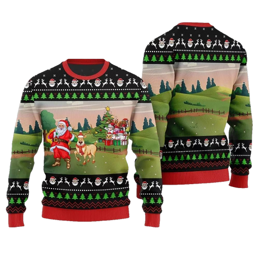 2026 Christmas Happy Christmas Farm Ugly Christmas Sweater - Moonbestprint