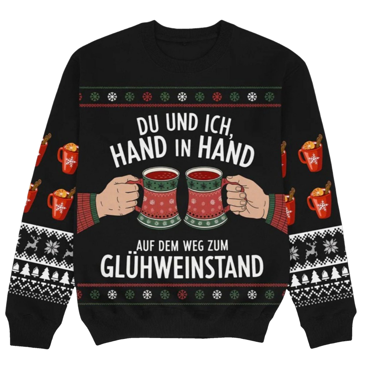 2026 Christmas Hand In Hand Ugly Sweater - Moonbestprint