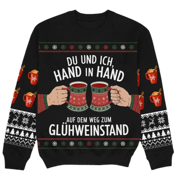 2026 Christmas Hand In Hand Ugly Sweater - Moonbestprint