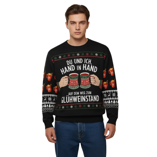 2026 Christmas Hand In Hand Ugly Sweater - Moonbestprint