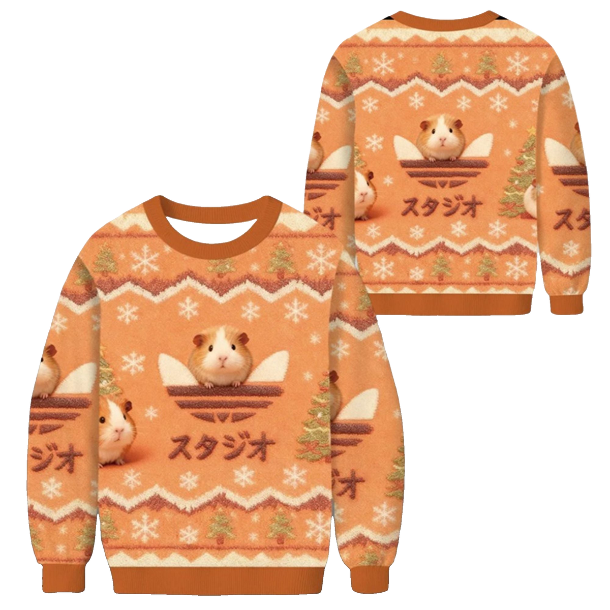 2026 Christmas Hamster Japanese Ugly Sweater - Moonbestprint