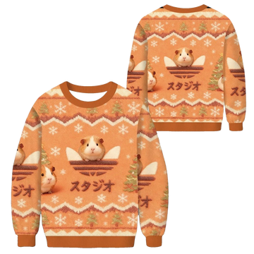 2026 Christmas Hamster Japanese Ugly Sweater - Moonbestprint