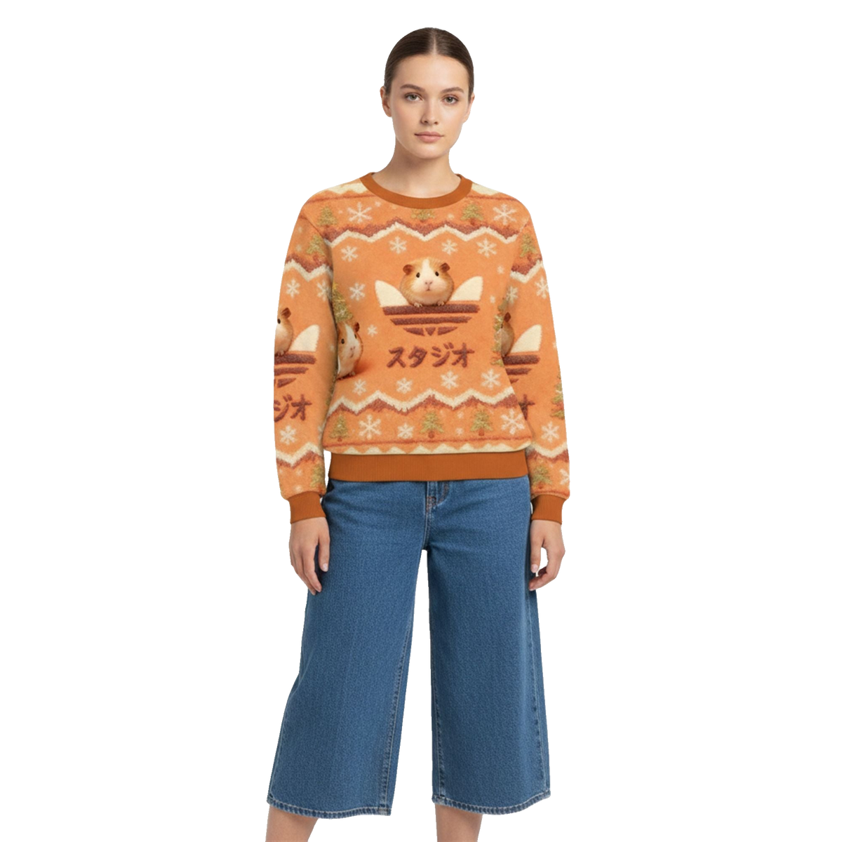 2026 Christmas Hamster Japanese Ugly Sweater - Moonbestprint