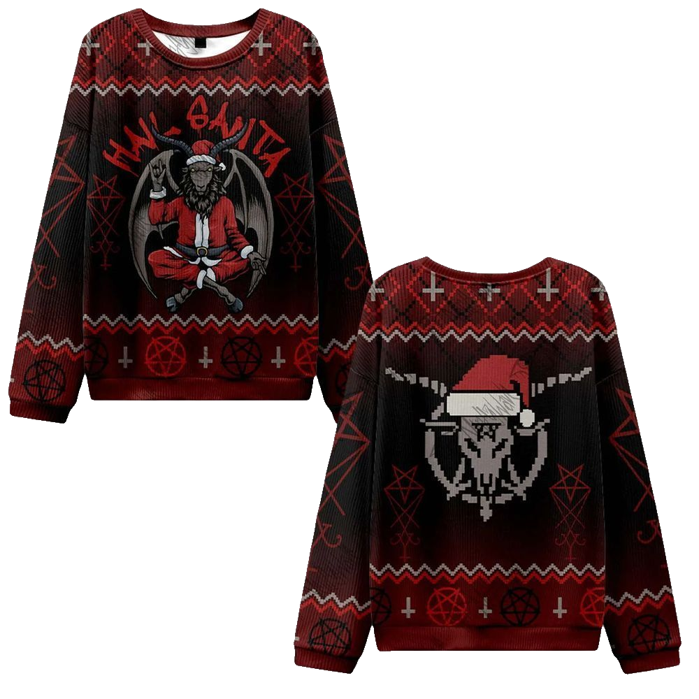 2026 Christmas Hail Santa Ugly Christmas Sweater - Moonbestprint