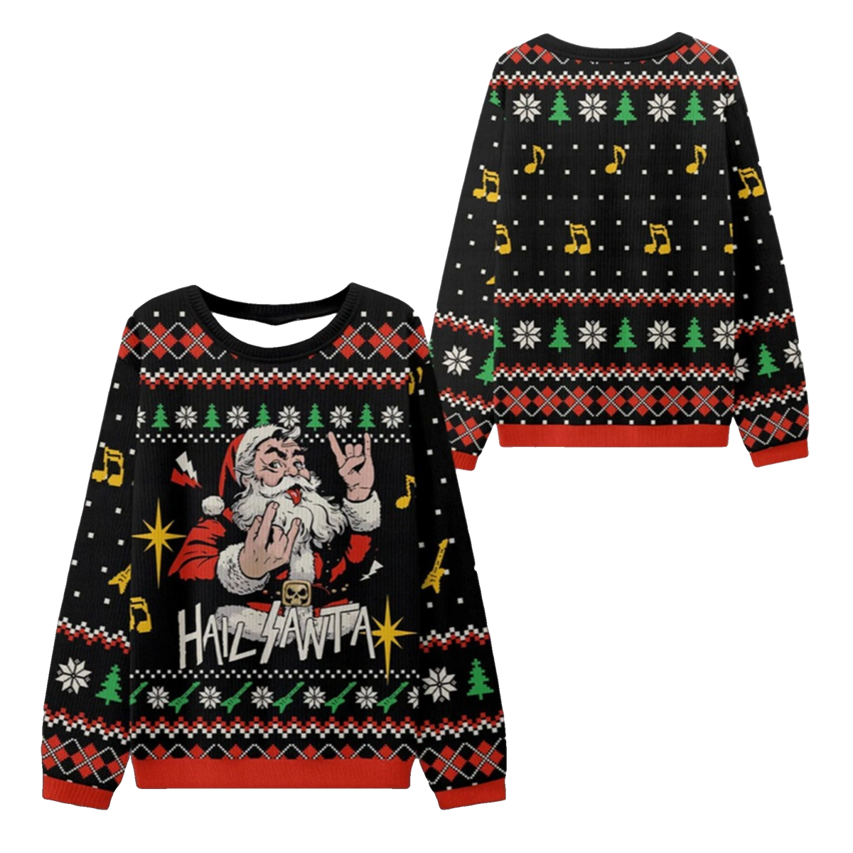2026 Christmas Hail Santa Claus Ugly Sweater - Moonbestprint