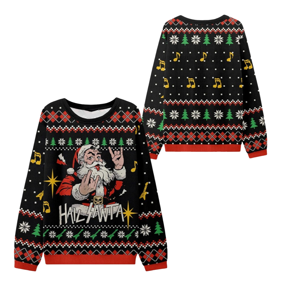 2026 Christmas Hail Santa Claus Ugly Sweater - Moonbestprint