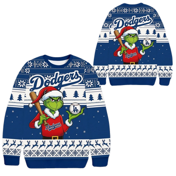 2025 Christmas Grinch Los Angles Dodgers Ugly Sweater – Moonbestprint