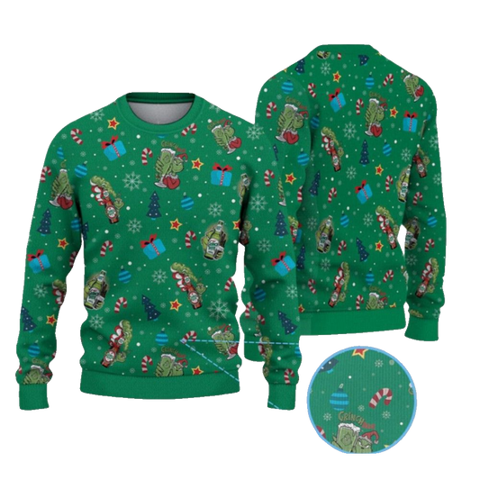 2026 Christmas Grnch Beer Christmas Ugly Sweater - Moonbestprint
