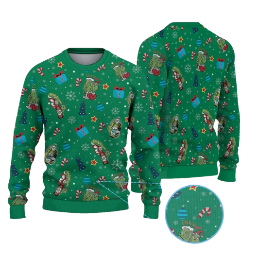 2026 Christmas Grnch Beer Christmas Ugly Sweater - Moonbestprint