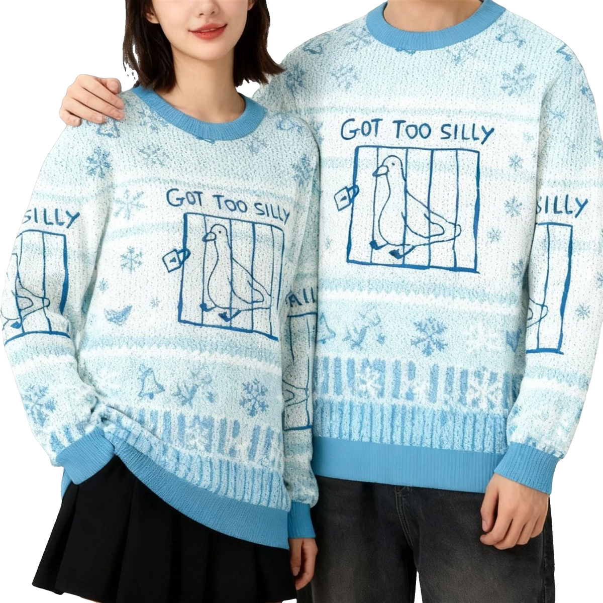 2026 Christmas Got Too Silly Meme Ugly Sweater - Moonbestprint