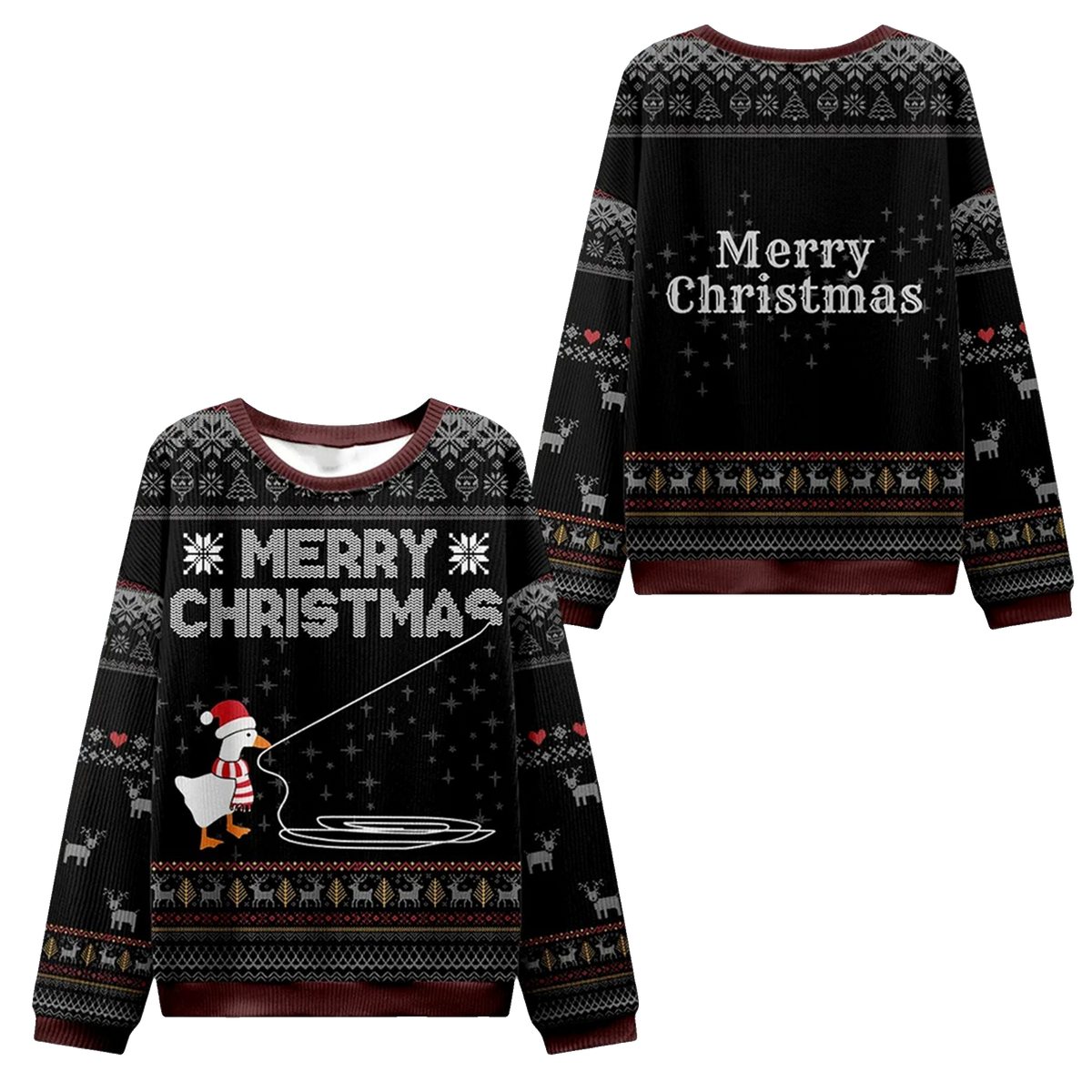 2026 Christmas Goose Pulling Out Its Wool Ugly Sweater - Moonbestprint