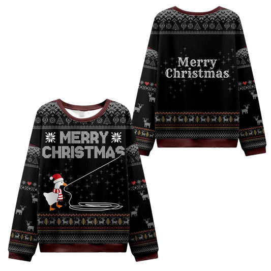 2026 Christmas Goose Pulling Out Its Wool Ugly Sweater - Moonbestprint