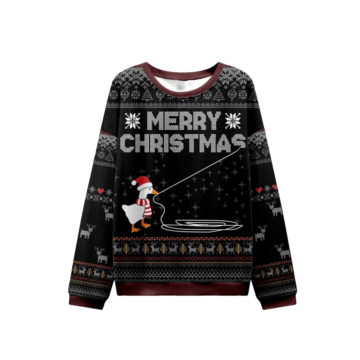2026 Christmas Goose Pulling Out Its Wool Ugly Sweater - Moonbestprint