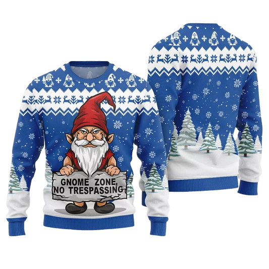 2026 Christmas Gnome Zone Ugly Christmas Sweater - Moonbestprint