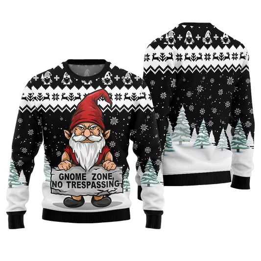 2026 Christmas Gnome Zone Ugly Christmas Sweater - Moonbestprint