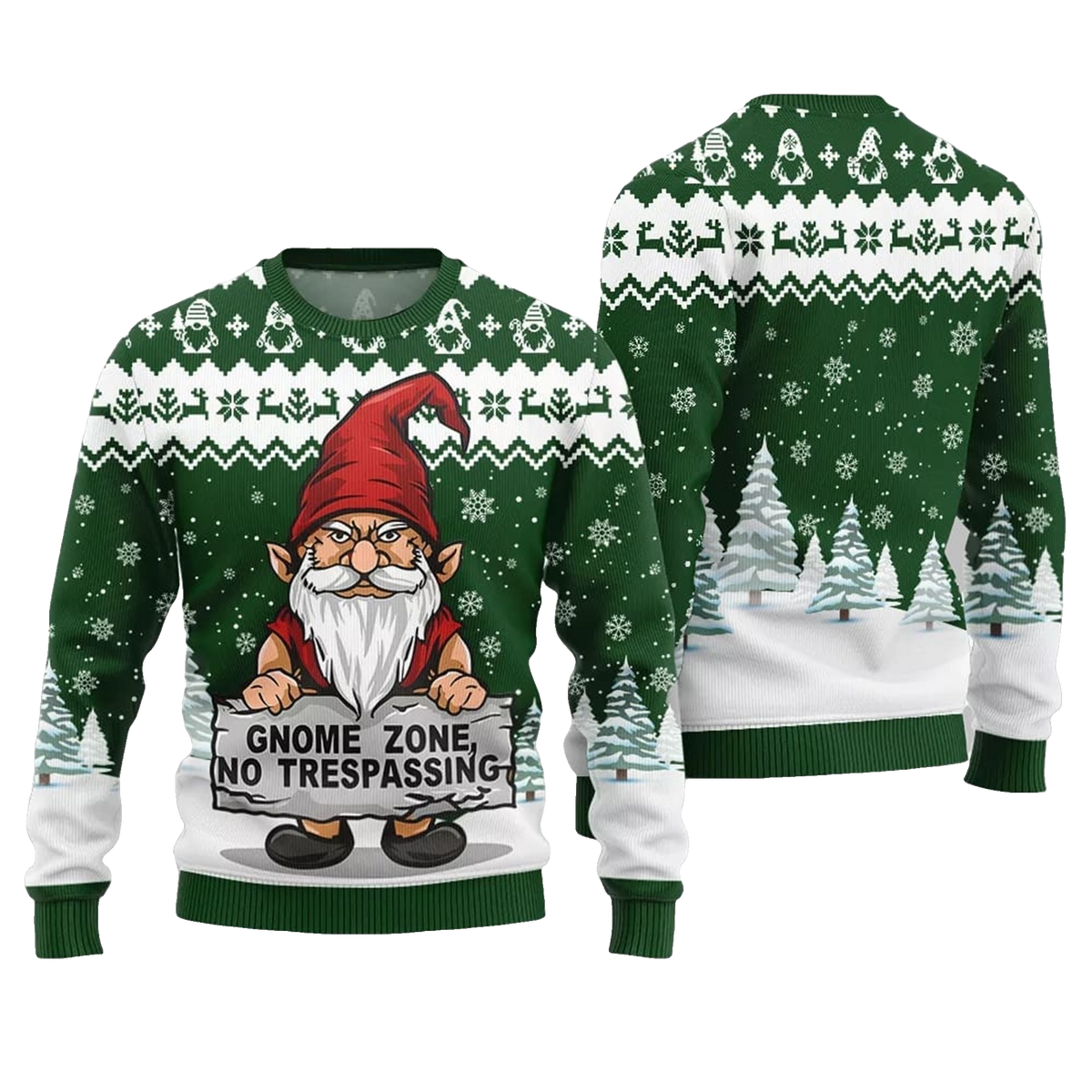 2026 Christmas Gnome Zone Ugly Christmas Sweater - Moonbestprint