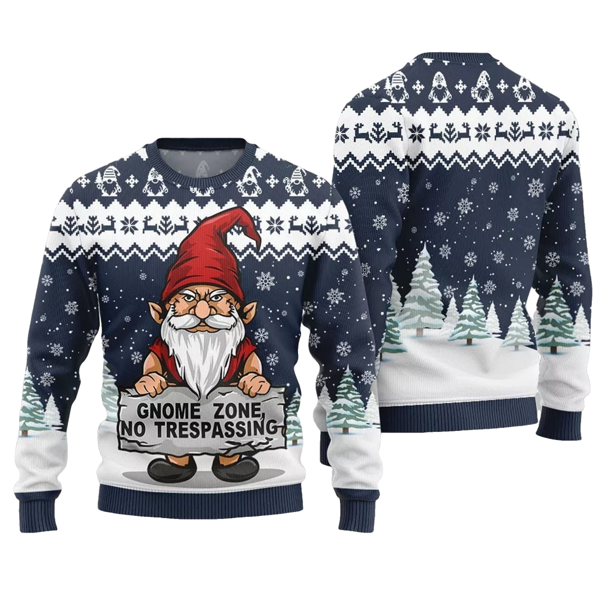 2026 Christmas Gnome Zone Ugly Christmas Sweater - Moonbestprint