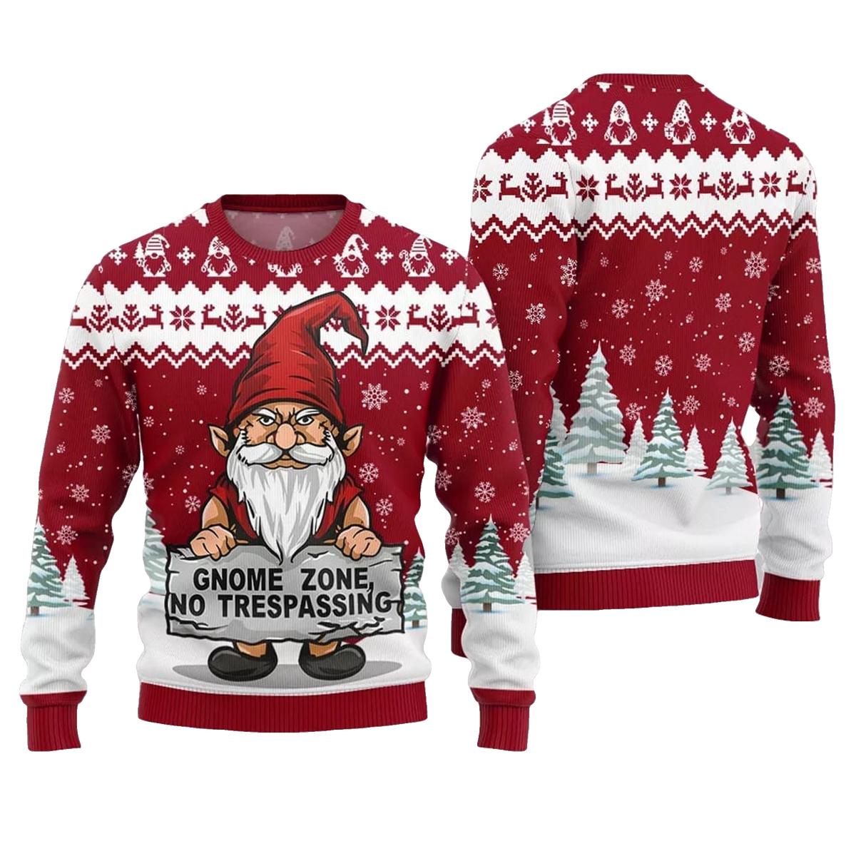 2026 Christmas Gnome Zone Ugly Christmas Sweater - Moonbestprint